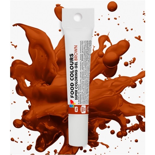 Barwnik żelowy w tubce brązowy Food Colours 20g -zdjęcie numer 1
