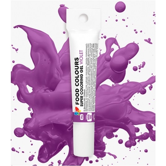 Barwnik żelowy w tubce fioletowy Food Colours 20g -zdjęcie numer 1