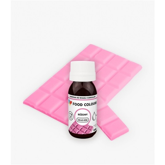 Barwniki w płynie do białej czekolady oraz mas tłustych różowy Food Colours 18g -zdjęcie numer 1