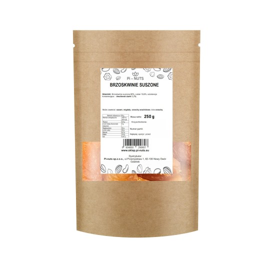 Brzoskwinie suszone z dodatkiem cukru 250g