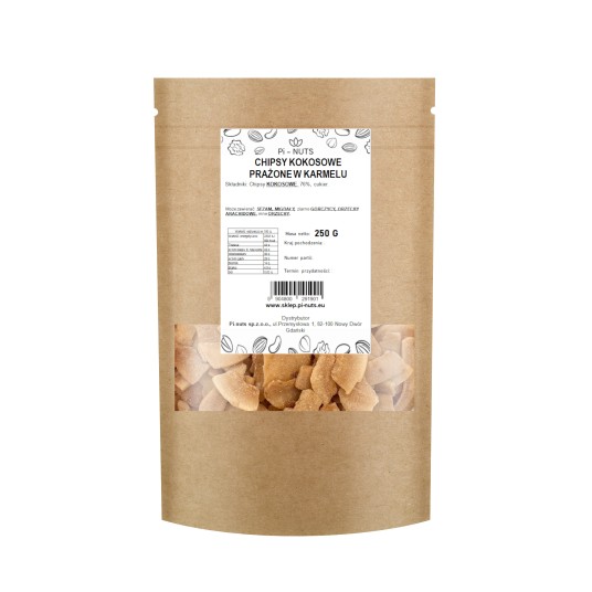 Chipsy kokosowe w karmelu 250g