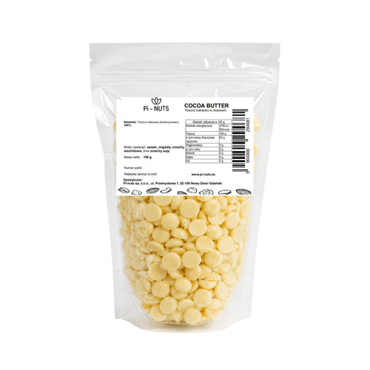 Cocaa butter - masło kakaowe w dropsach 100g -zdjęcie numer 2