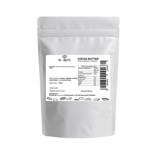 Cocaa butter - masło kakaowe w dropsach 100g -zdjęcie numer 2