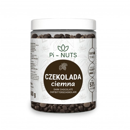 Czekolada ciemna dropsy 600g -zdjęcie numer 1