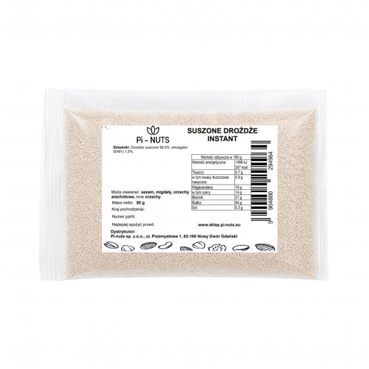 Drożdże suszone instant 50g -zdjęcie numer 2