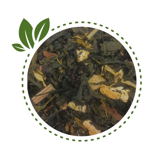Herbata Sencha cytrynowo-imbirowa 50g -zdjęcie numer 1