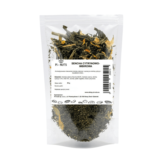 Herbata Sencha cytrynowo-imbirowa 50g -zdjęcie numer 2