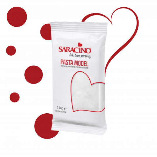 Masa cukrowa biała Saracino 1kg -zdjęcie numer 1