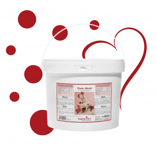 Masa cukrowa biała Saracino 5kg -zdjęcie numer 1