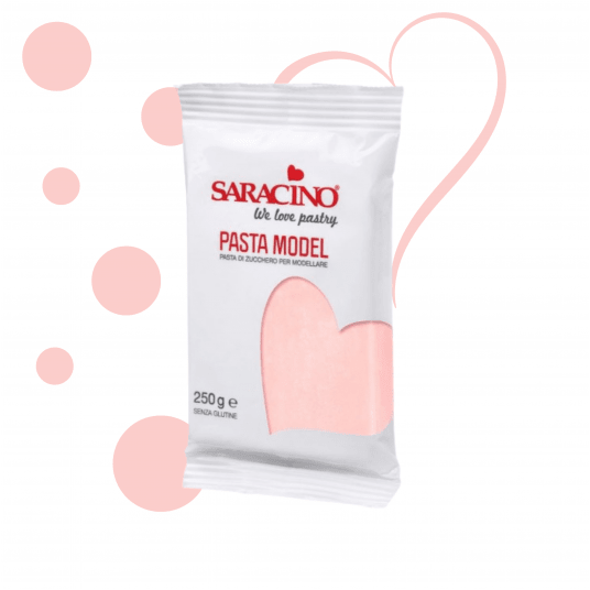 Masa cukrowa blady róż Saracino 250g -zdjęcie numer 1