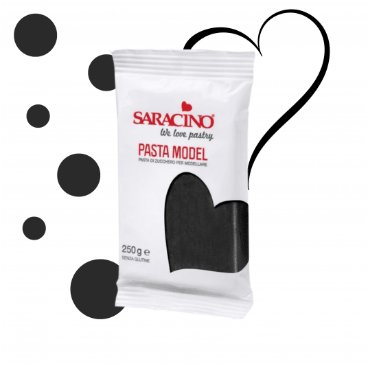 Masa cukrowa czarna Saracino 250g -zdjęcie numer 1