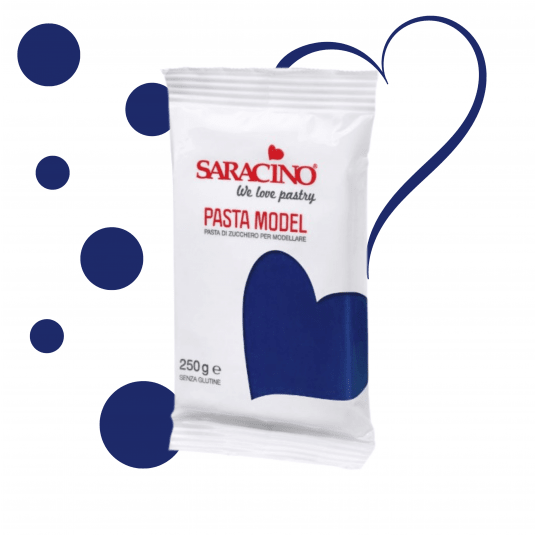 Masa cukrowa granatowa Saracino 250g -zdjęcie numer 1