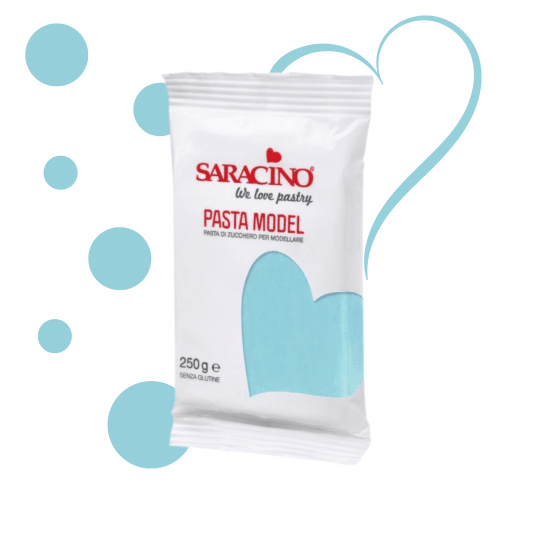 Masa cukrowa jasny błękit Saracino 250g -zdjęcie numer 1