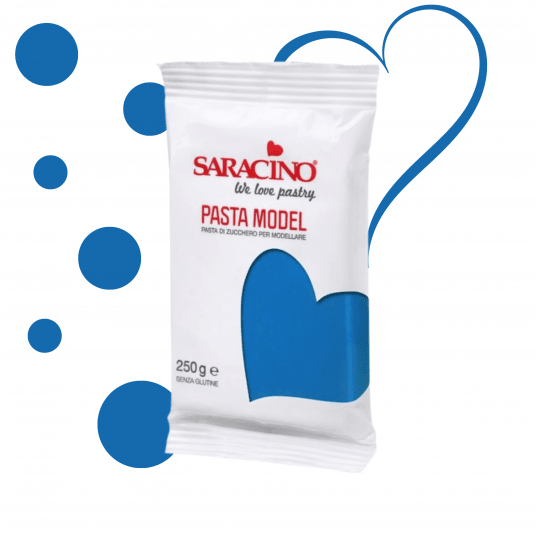 Masa cukrowa niebieska Saracino 250g -zdjęcie numer 1