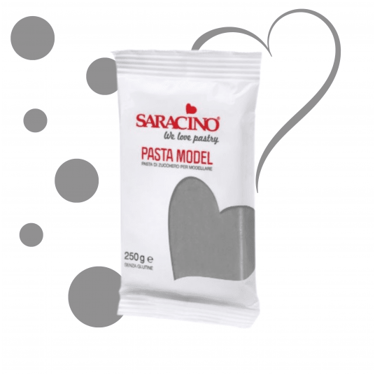 Masa cukrowa szara Saracino 250g -zdjęcie numer 1