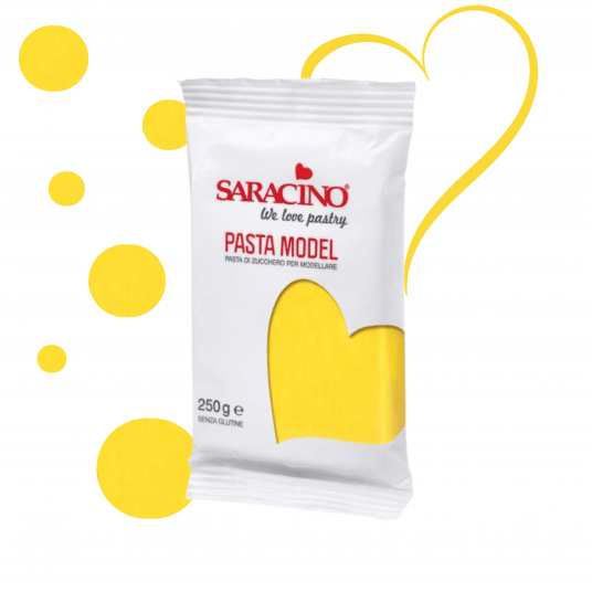 Masa cukrowa żółta Saracino 250g -zdjęcie numer 1