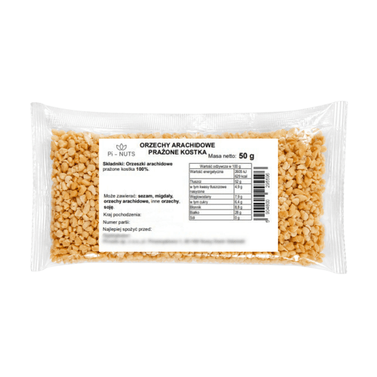 Orzechy arachidowe prażone kostka 50g -zdjęcie numer 2