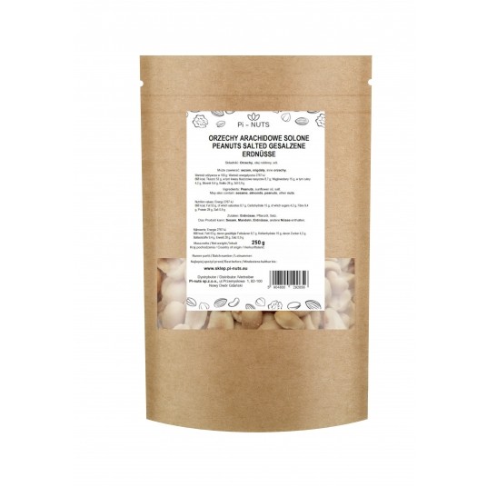 Orzechy arachidowe prażone, solone 250 g -zdjęcie numer 2