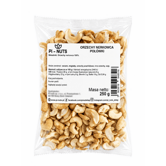 Orzechy nerkowca połówki 250g -zdjęcie numer 2