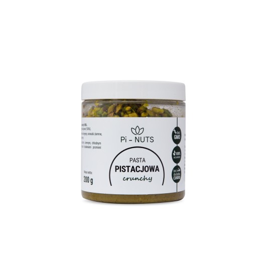 Pasta z pistacji crunchy 100% 200g