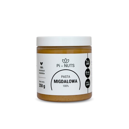 Pasta z prażonych migdałów 100% 250g