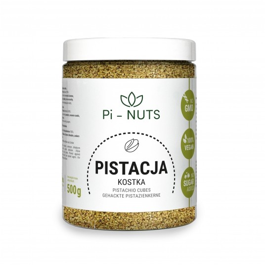 Pistacje łuskane kostka 500g (słoik) -zdjęcie numer 1
