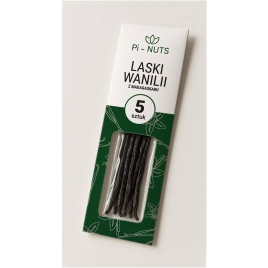 Wanilia laska Madagaskar 16-18cm Pi-nuts 5szt (koperta)