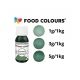 Barwniki w płynie do białej czekolady oraz mas tłustych eukaliptusowy Food Colours 18g -zdjęcie numer 2