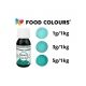 Barwniki w płynie do białej czekolady oraz mas turkusowy Food Colours 18g -zdjęcie numer 2