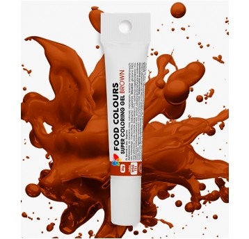 Barwnik żelowy w tubce brązowy Food Colours 20g
