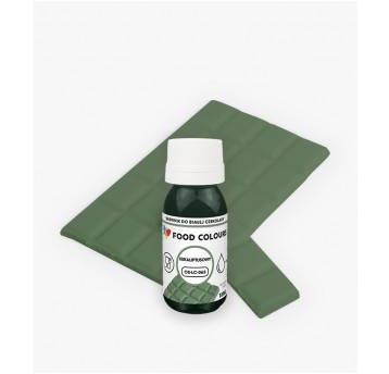 Barwniki w płynie do białej czekolady oraz mas tłustych eukaliptusowy Food Colours 18g