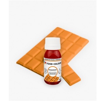Barwniki w płynie do białej czekolady oraz mas tłustych pomarańczowy Food Colours 18g