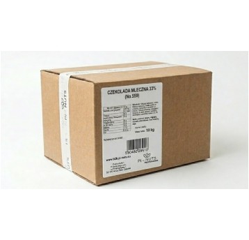Czekolada mleczna 33% 10kg professional