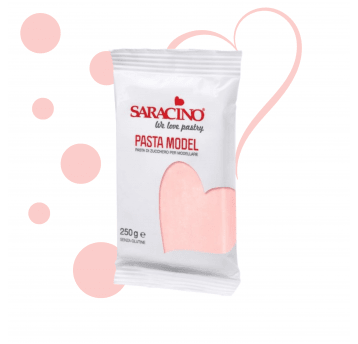 Masa cukrowa blady róż Saracino 250g