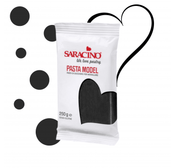 Masa cukrowa czarna Saracino 250g