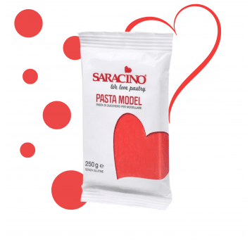 Masa cukrowa czerwona Saracino 250g