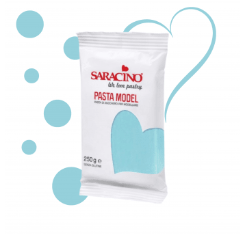 Masa cukrowa jasny błękit Saracino 250g